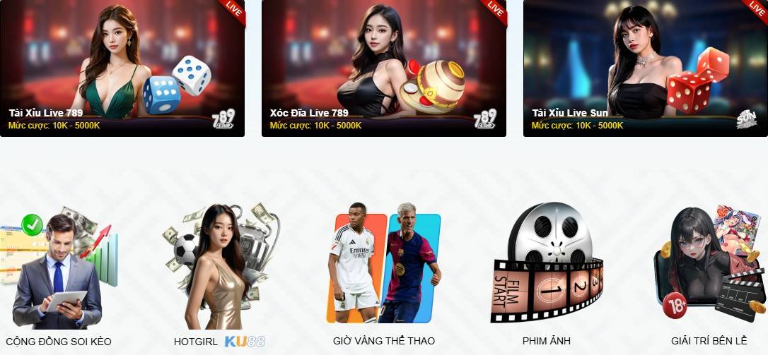 Game livestream nổi bật bại ku88 casino